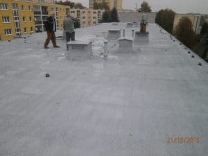 PUR izolace ploché střechy